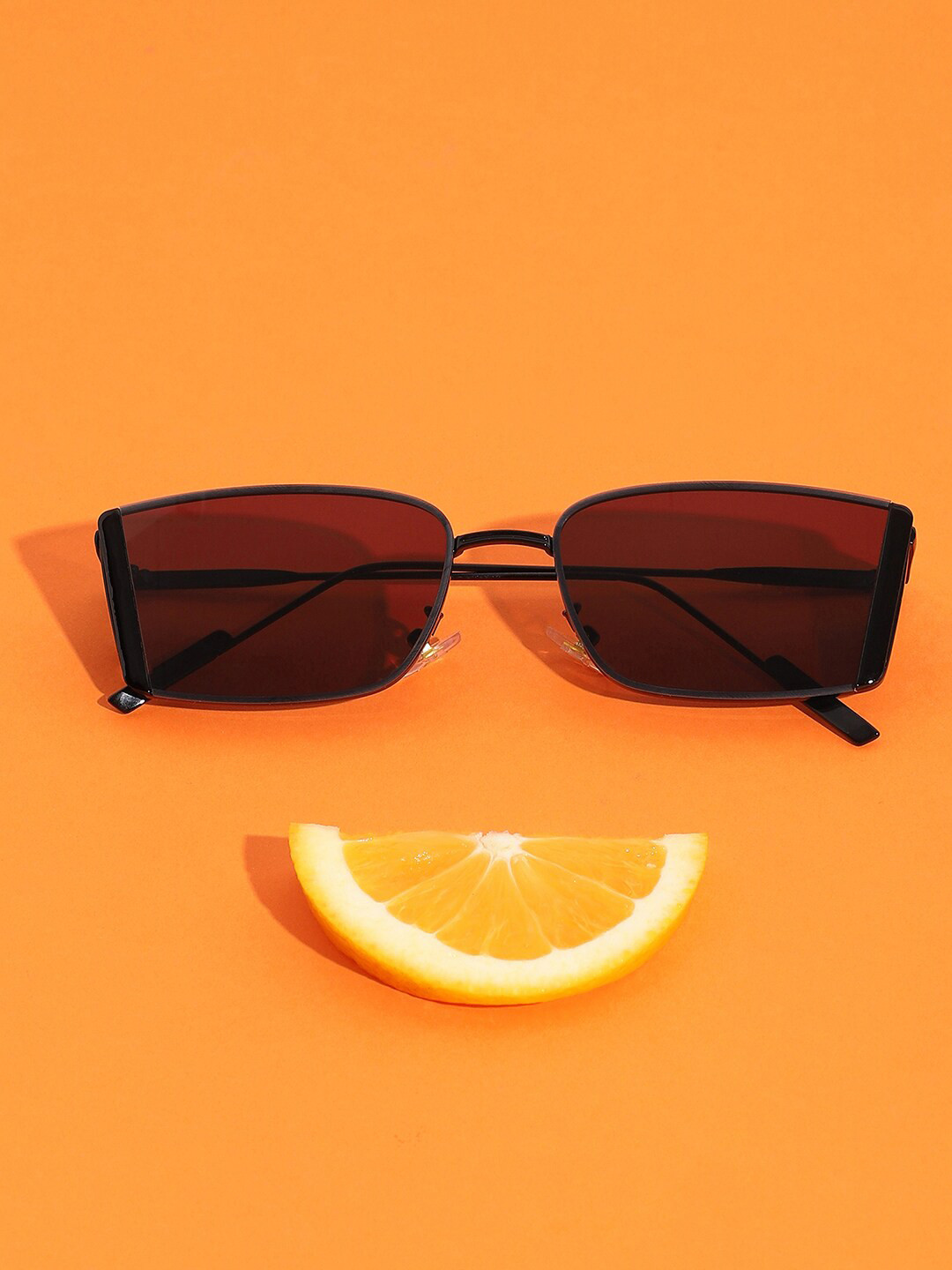

HAUTE SAUCE by Campus Sutra Unisex Black Lens & Black Rectangle Sunglasses with Polarised Lens