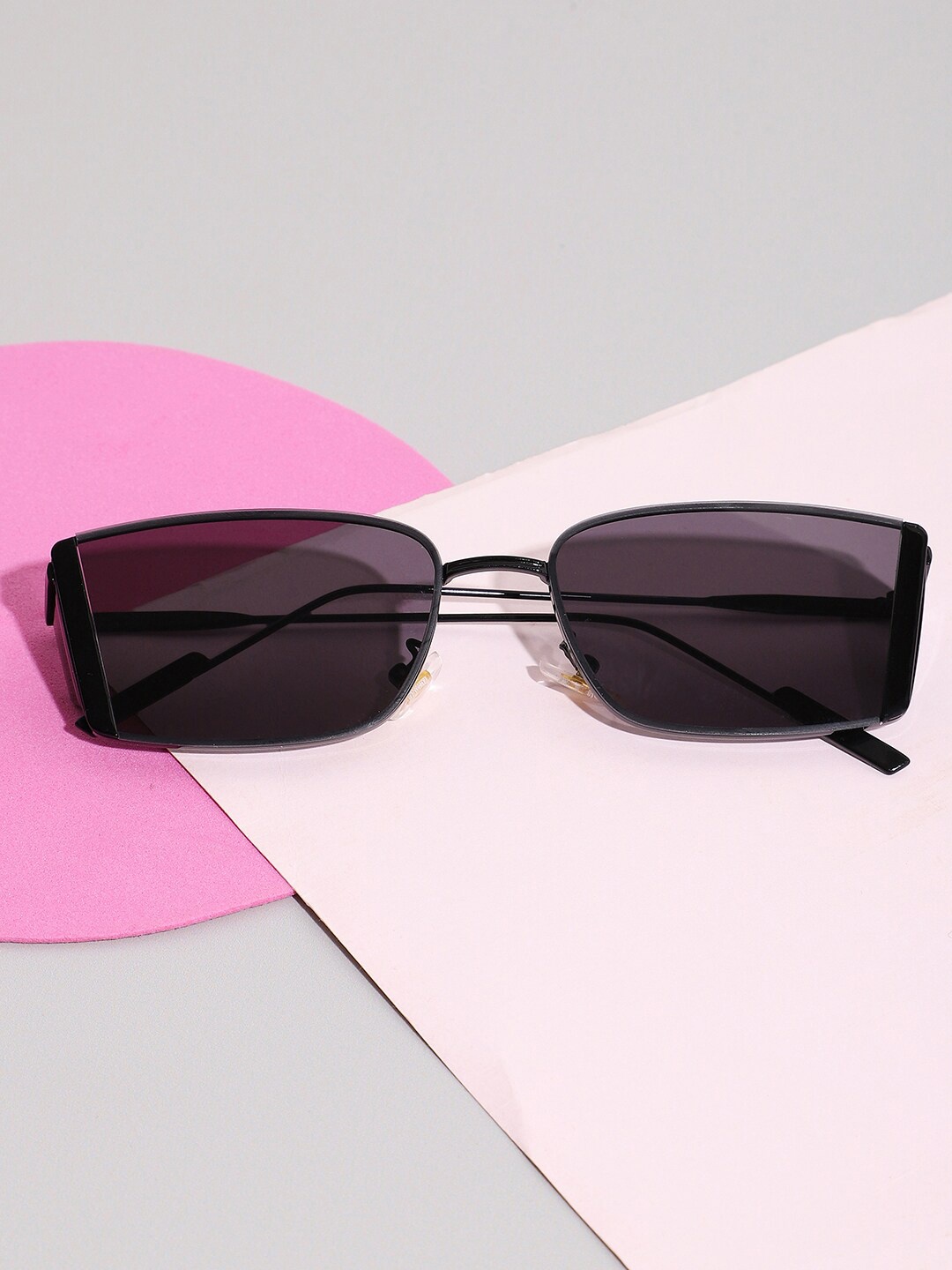 

HAUTE SAUCE by Campus Sutra Unisex Black Lens & Black Rectangle Sunglasses with Polarised Lens