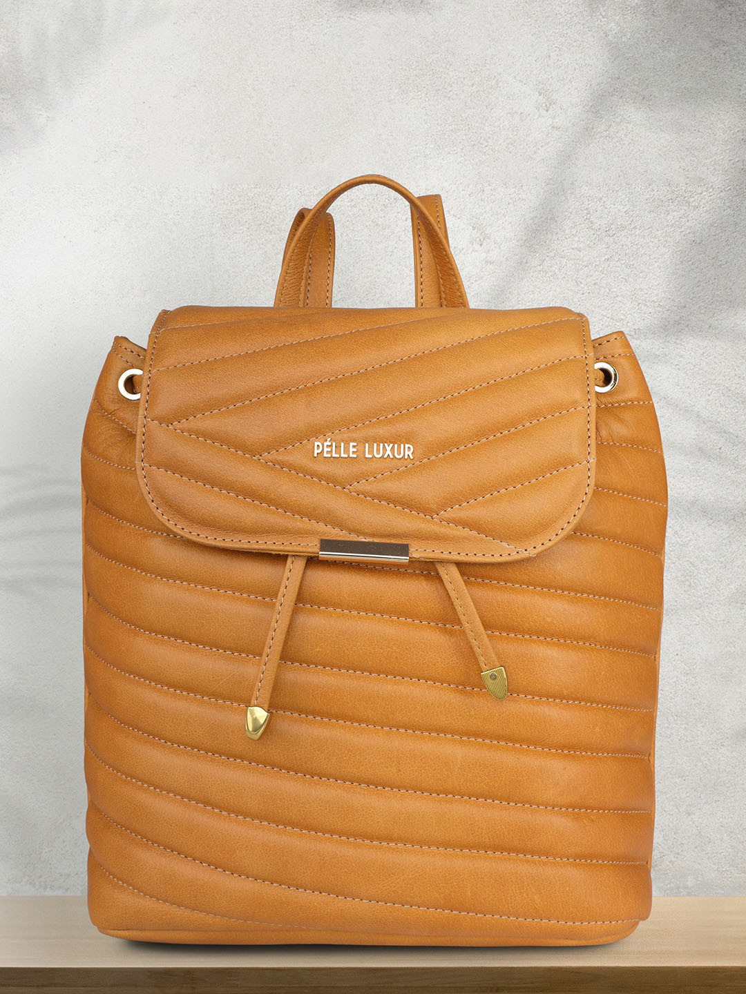 

PELLE LUXUR Women Tan Backpacks