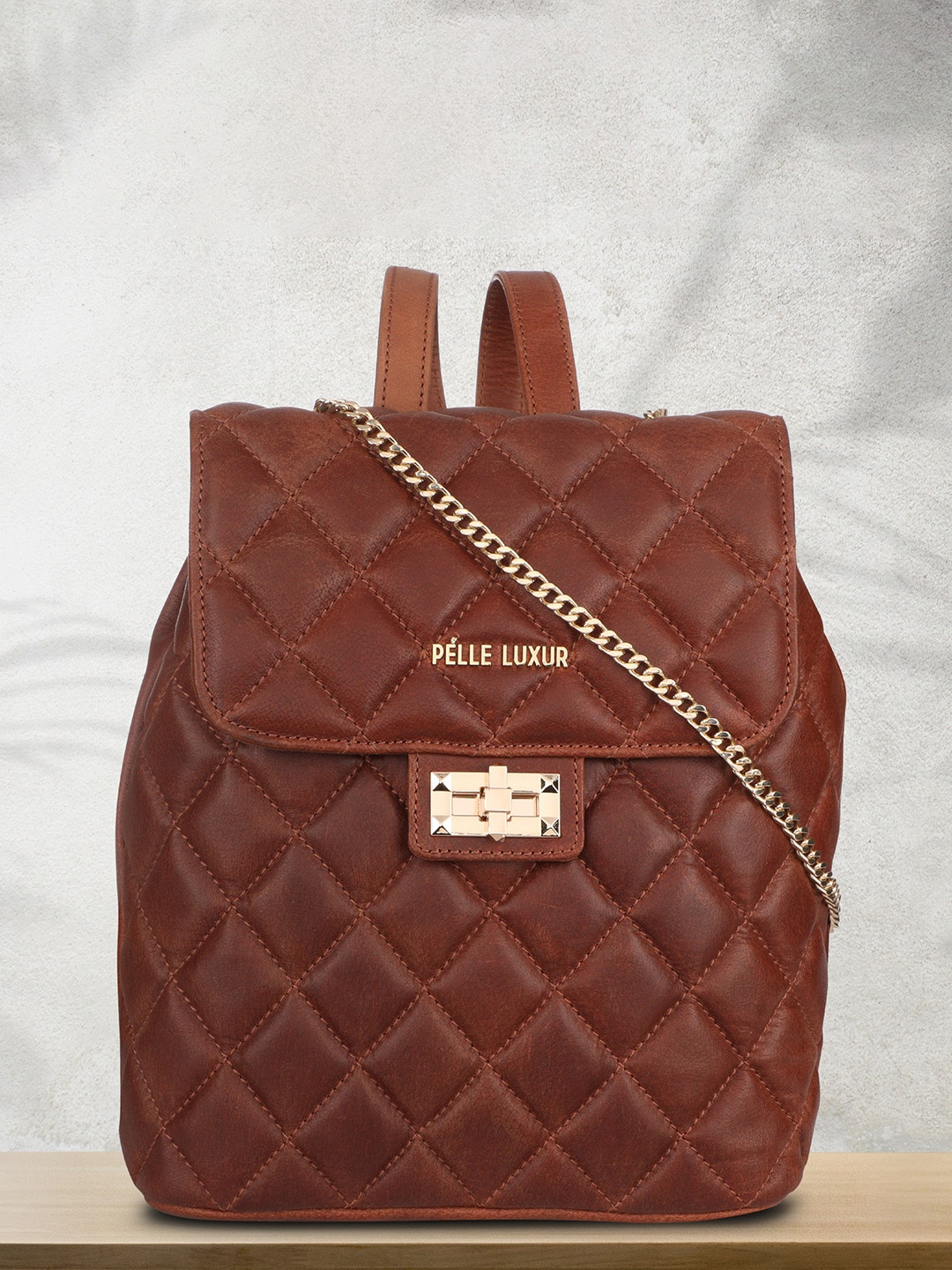 

PELLE LUXUR Women Brown Backpacks