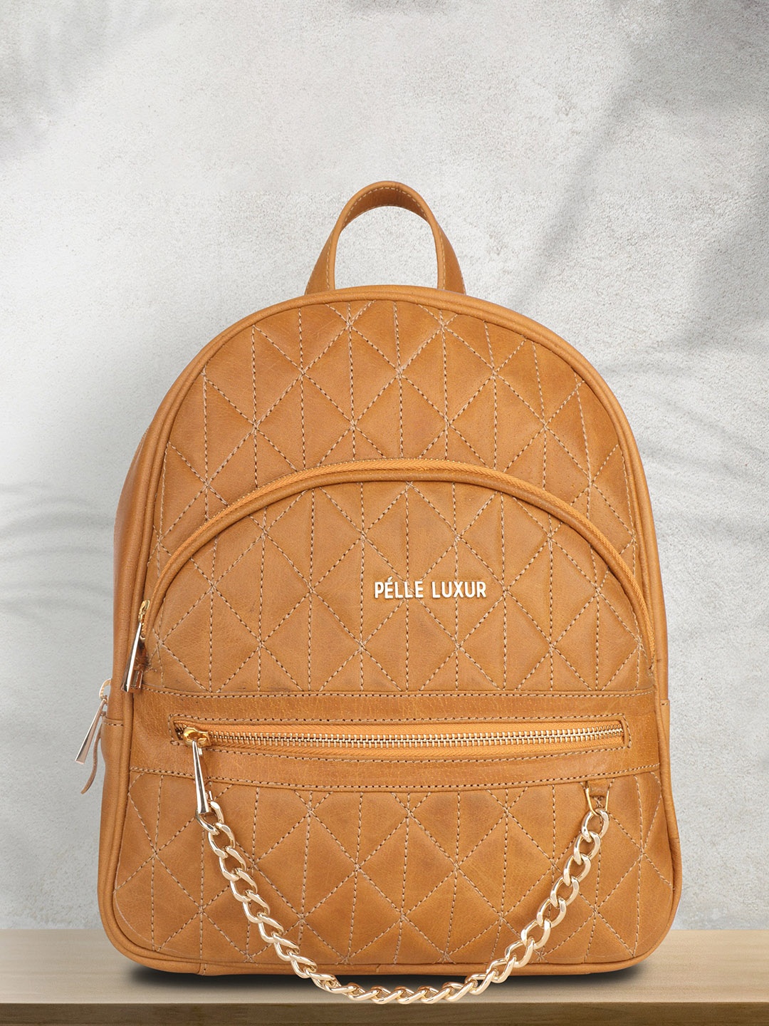 

PELLE LUXUR Women Tan Backpacks