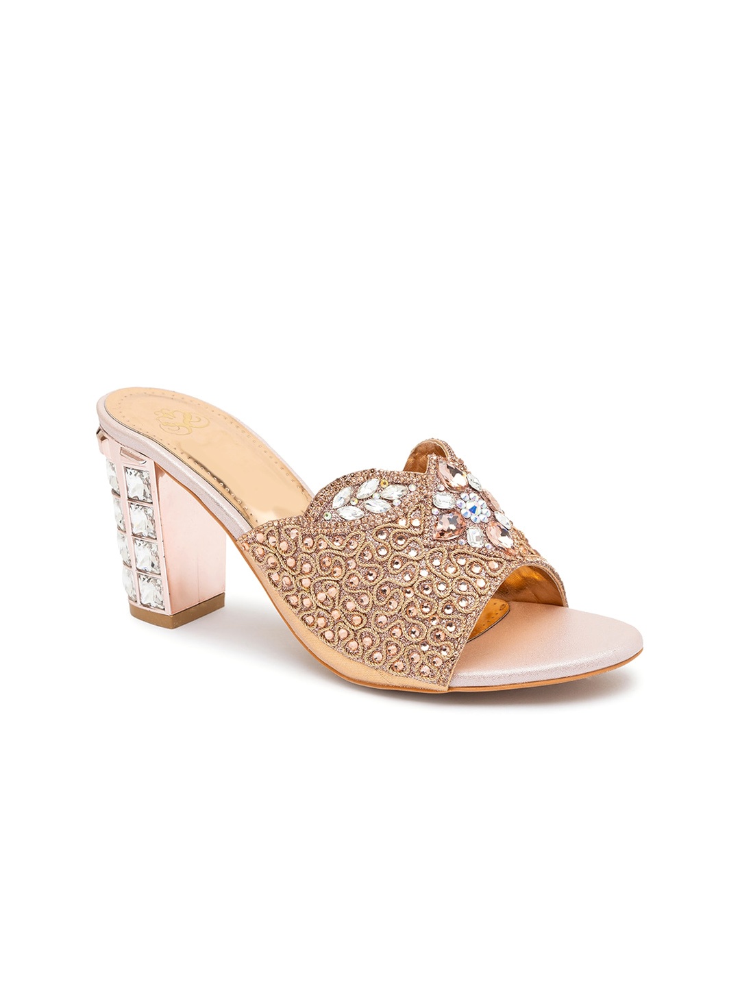 

Sole To Soul Champagne Party Block Peep Toes