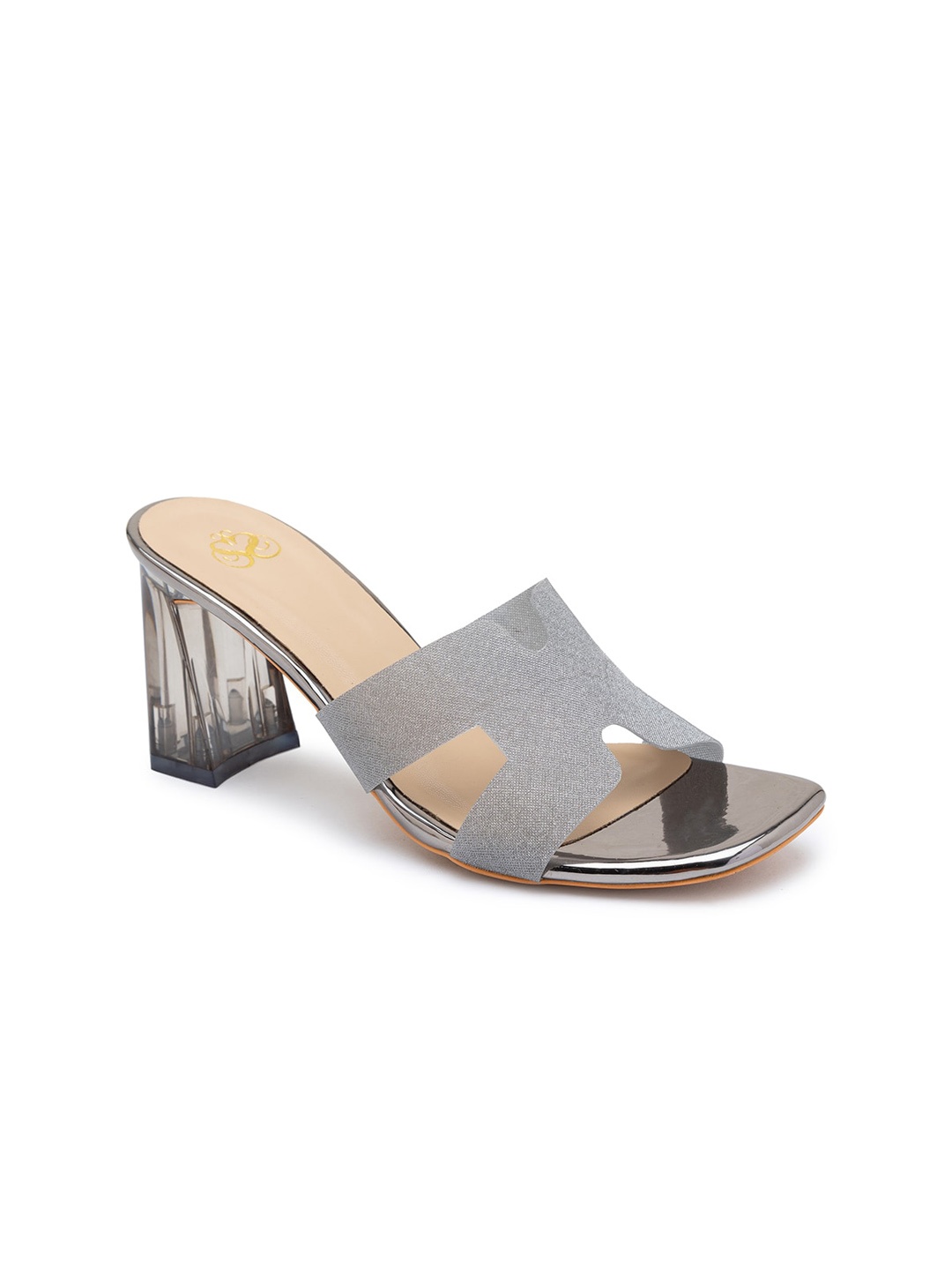 

Sole To Soul Grey Party Block Sandals