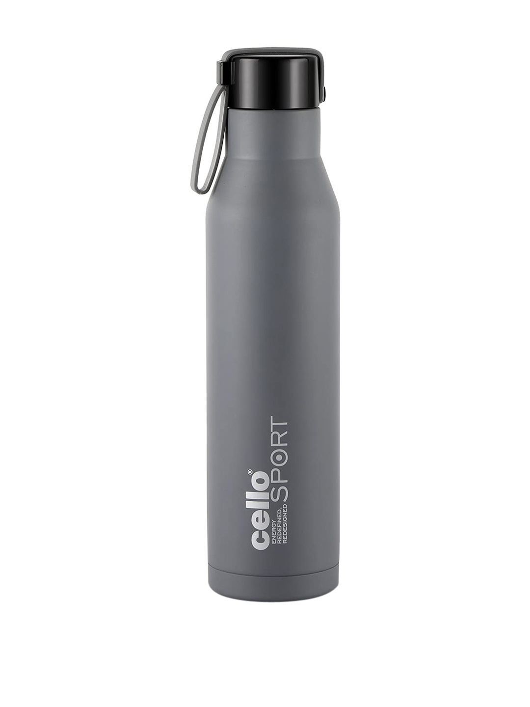 

Cello Grey Solid Stainless Steel Water Bottle1000 ML