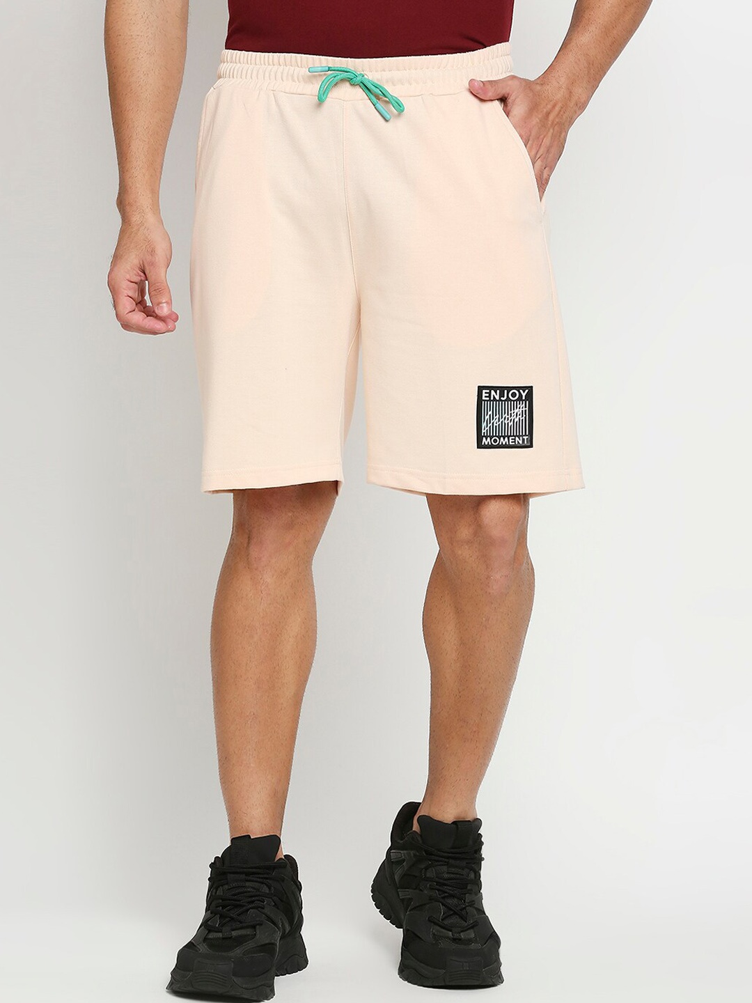 

FiTZ Men Pink Slim Fit Running e-Dry Technology Technology Shorts