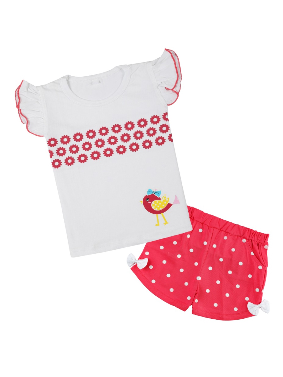 

CATCUB Girls Cotton Clothing Set, Off white