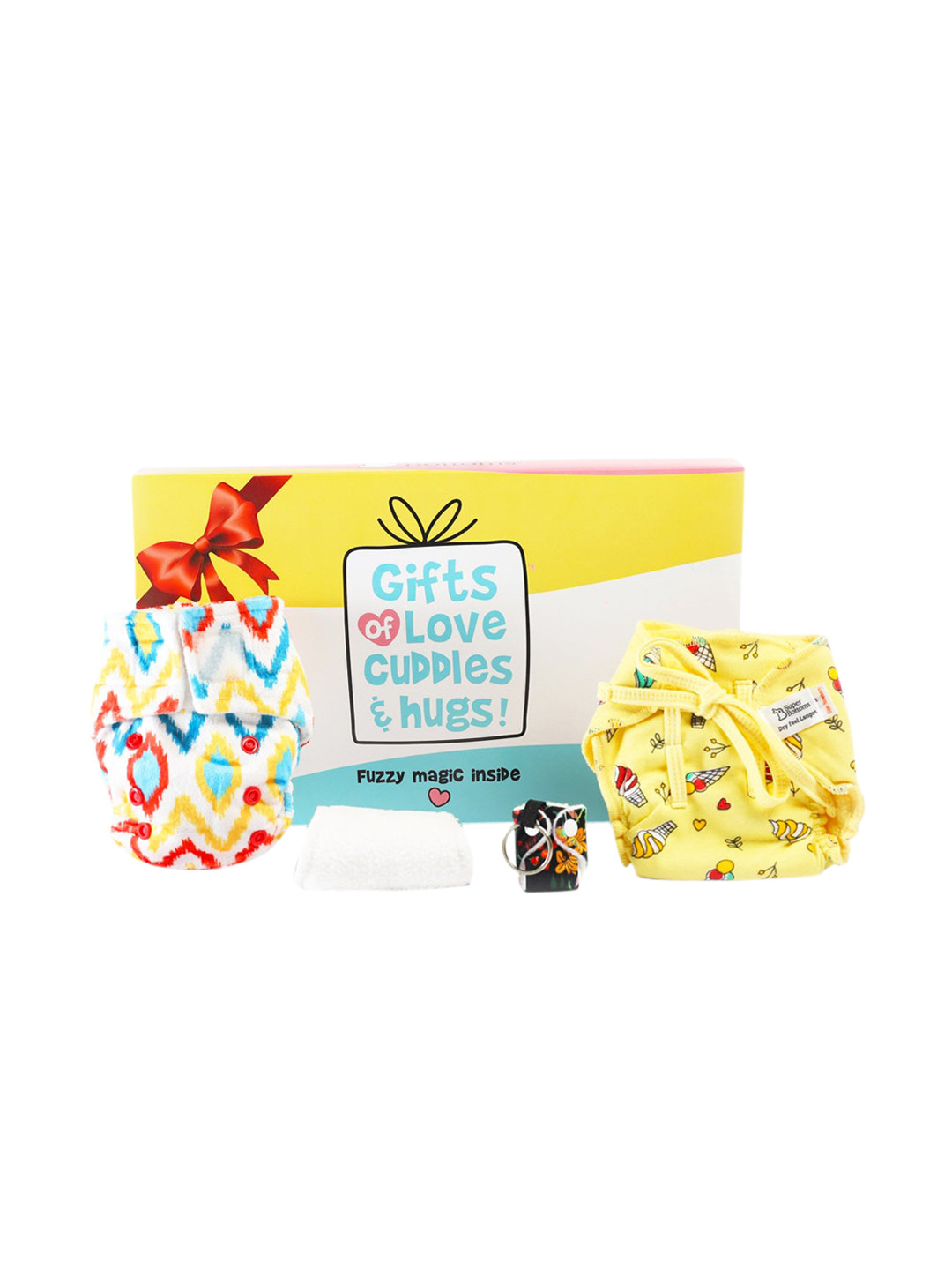 

SuperBottoms Set Of 5 Multi Coloured Pure Cotton Sustainable Baby Apparel Gift Set, Yellow