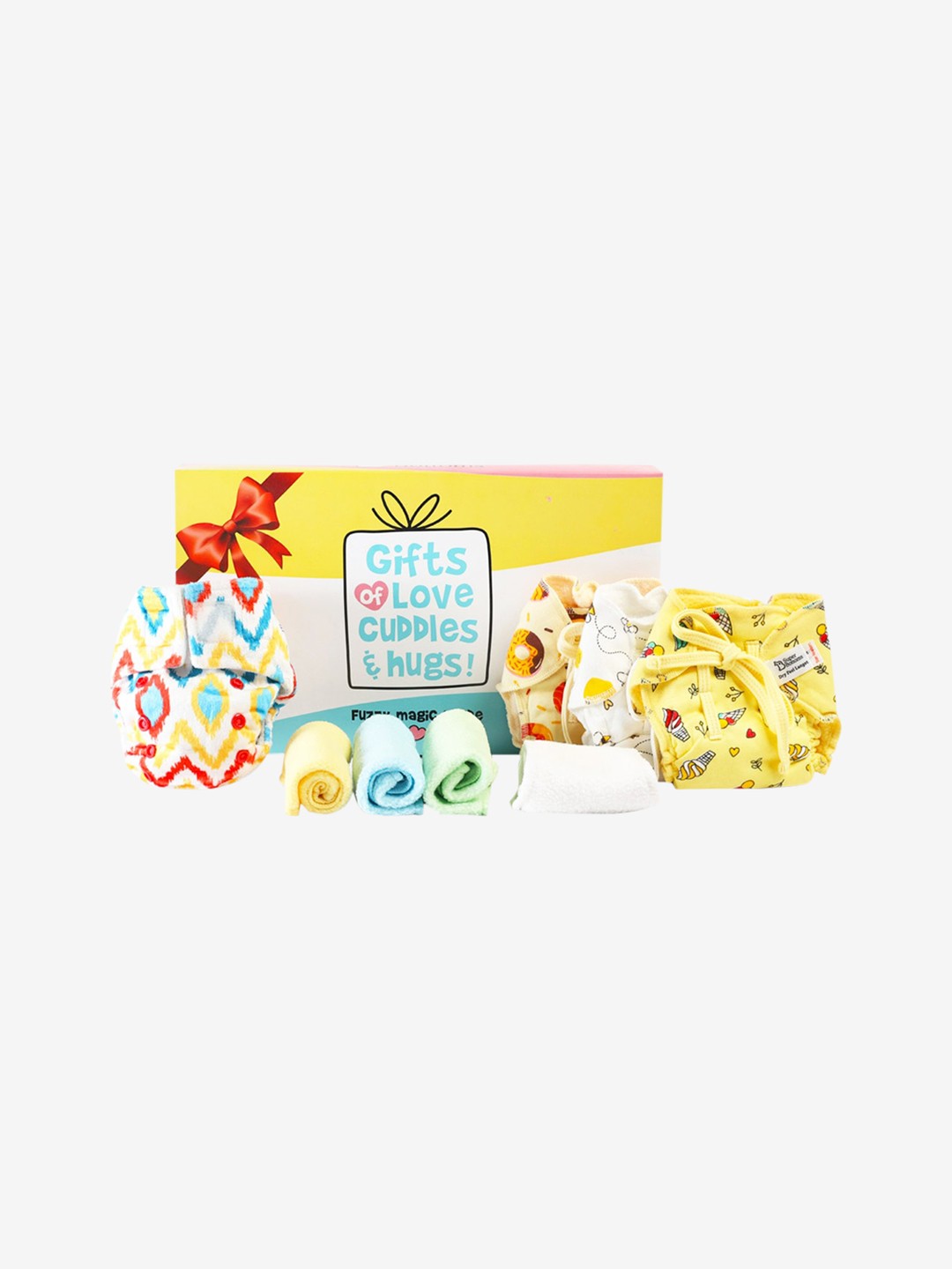 

SuperBottoms Multicolored Set of 9 Sustainable Baby Apparel Gift Set, Multi
