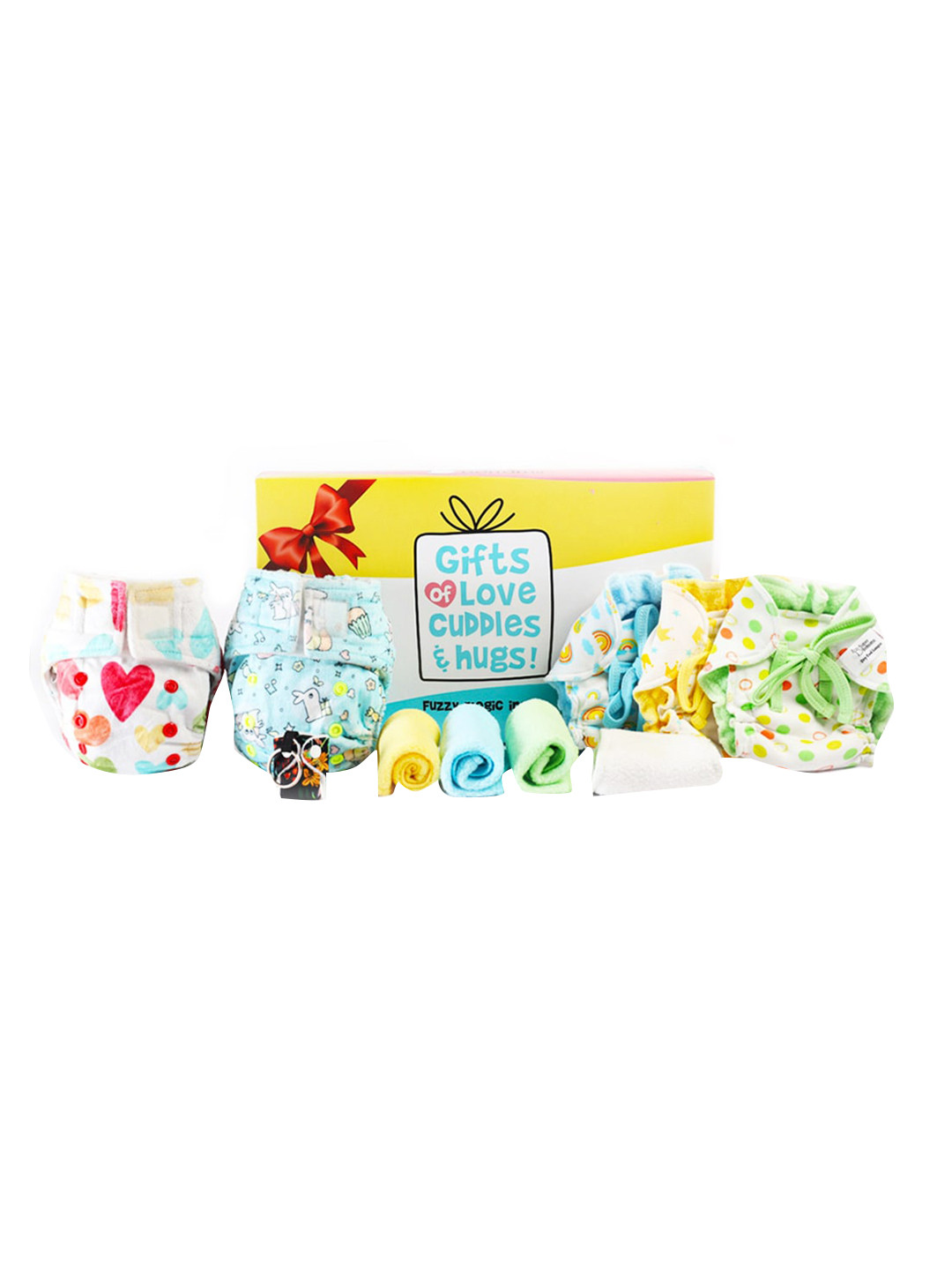 

SuperBottoms Printed Pure Cotton Sustainable Baby Apparel Gift Set, Multi