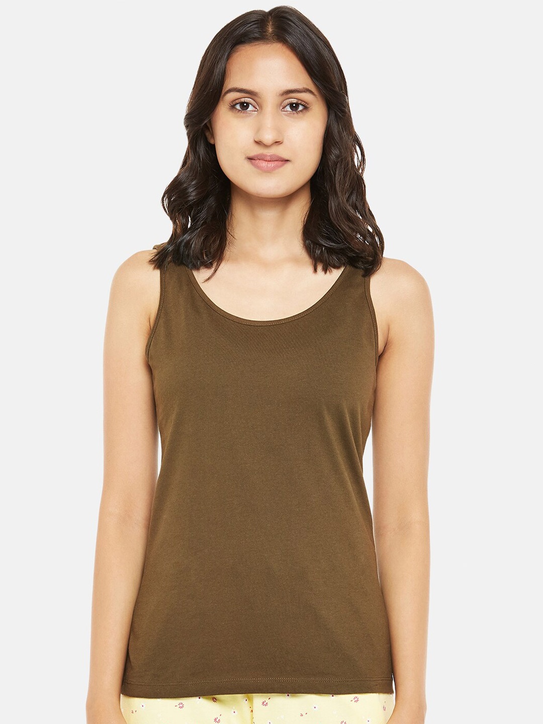 

Dreamz by Pantaloons Olive Green Tank Top