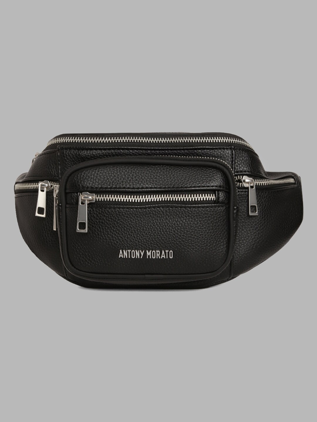 

Antony Morato Men Black Solid Waist Pouch