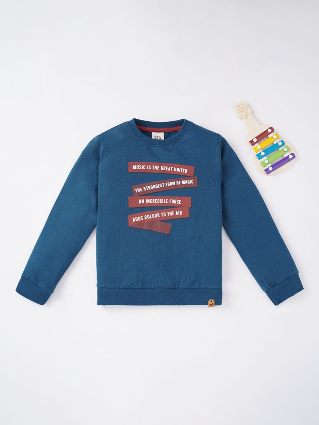 

Ed-a-Mamma Boys Printed Sweatshirt, Blue