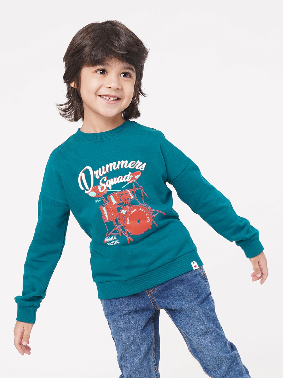 

Ed-a-Mamma Boys Printed Sweatshirt, Blue