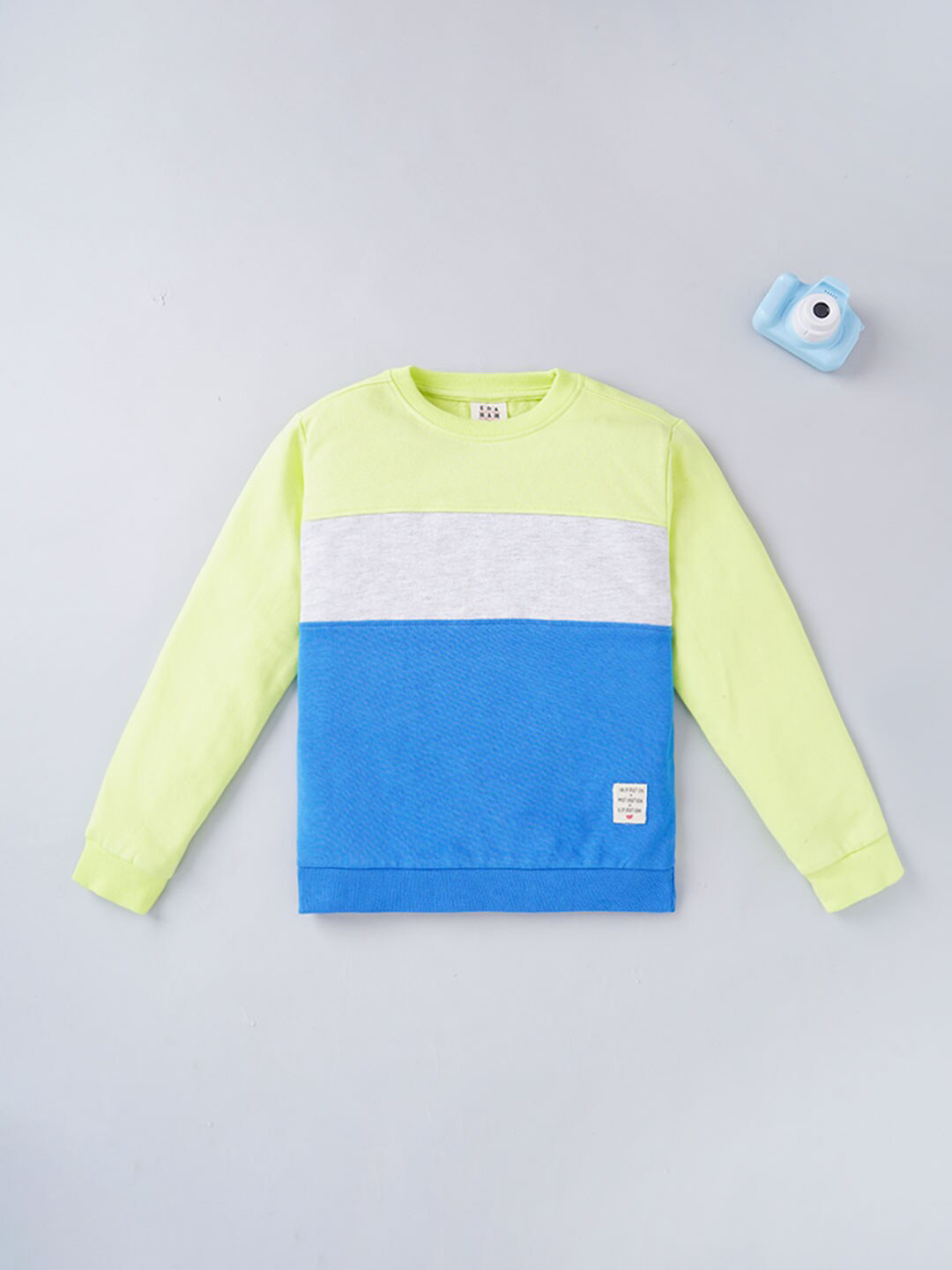 

Ed-a-Mamma Boys Colourblocked Sweatshirt, Yellow