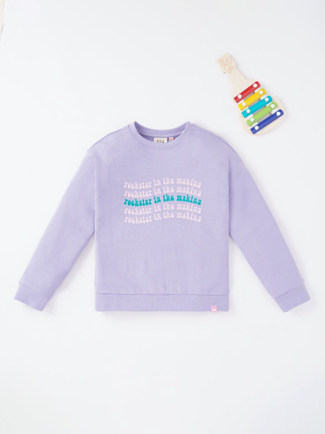 

Ed-a-Mamma Girls Printed Sweatshirt, Lavender