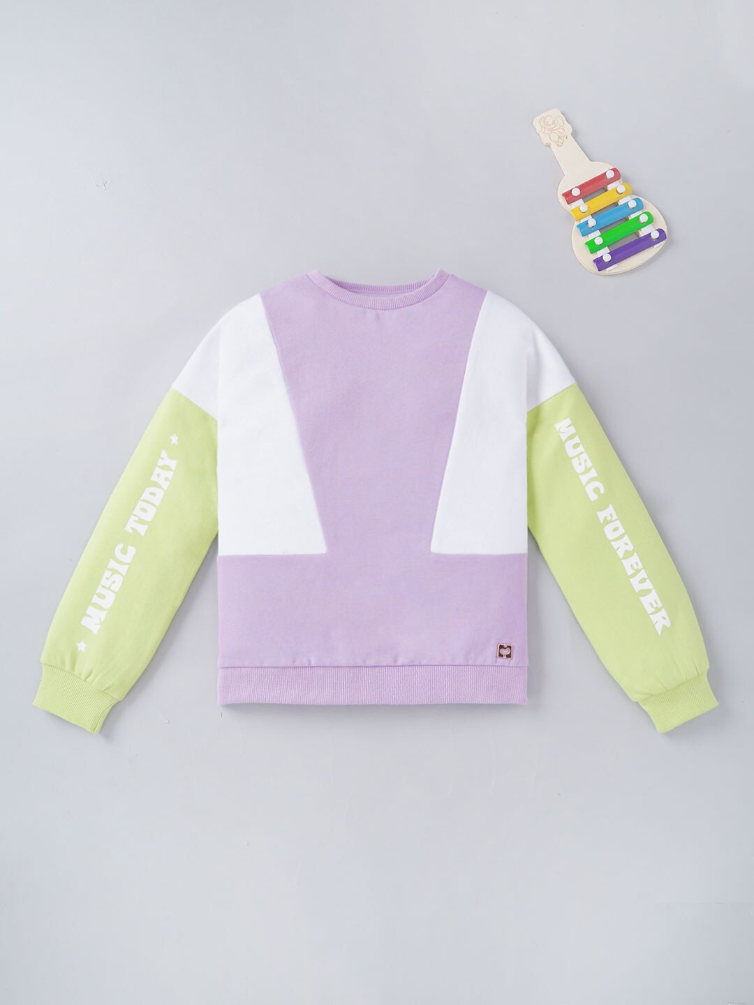

Ed-a-Mamma Girls Colourblocked Sweatshirt, Lavender