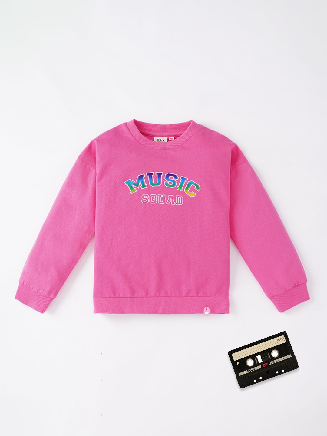 

Ed-a-Mamma Girls Printed Sweatshirt, Pink