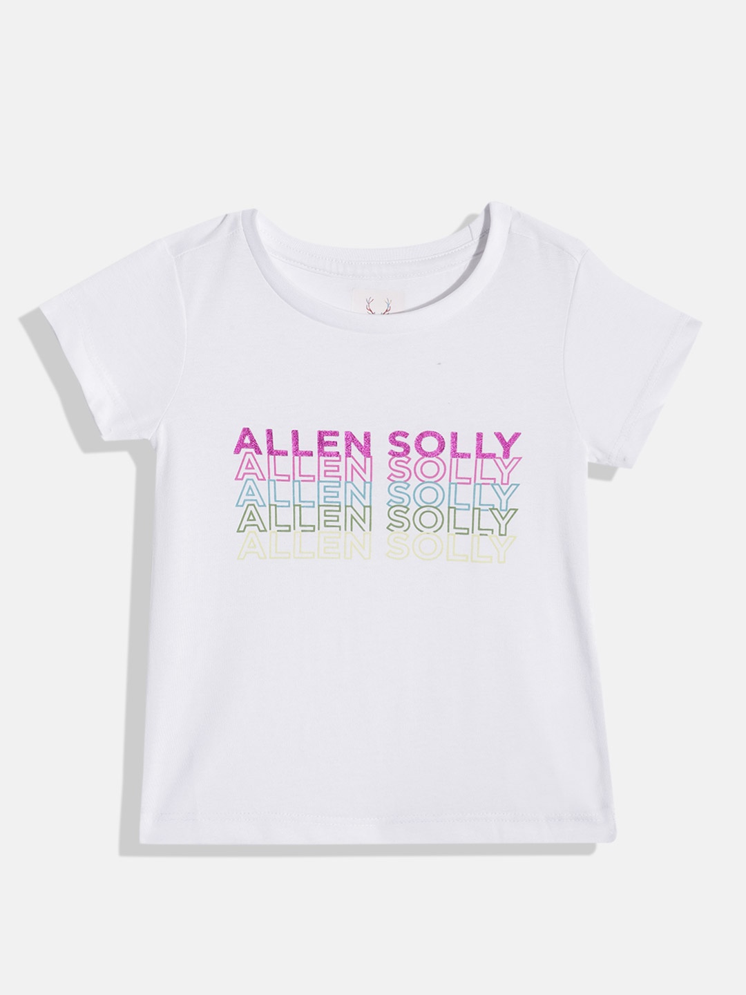 

Allen Solly Junior Girls Brand Logo Print T-shirt, White