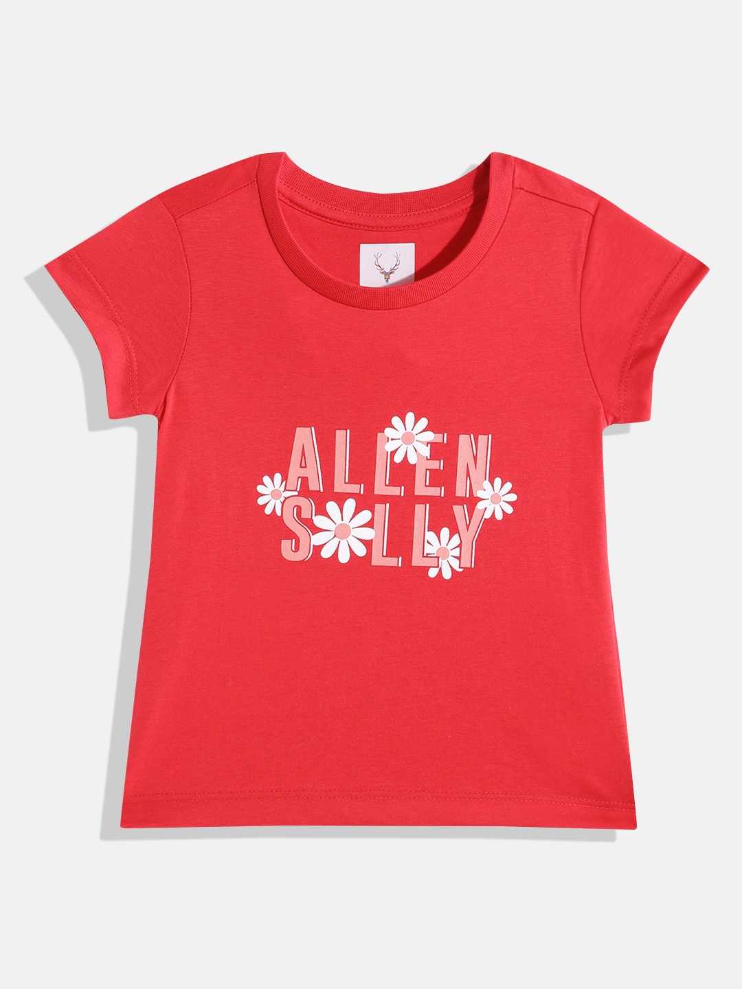 

Allen Solly Junior Girls Brand Logo Print T-shirt, Red