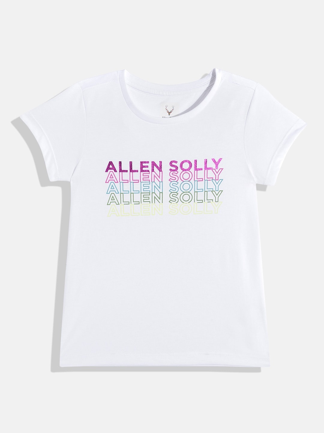 

Allen Solly Junior Girls Brand Logo Print T-shirt, White