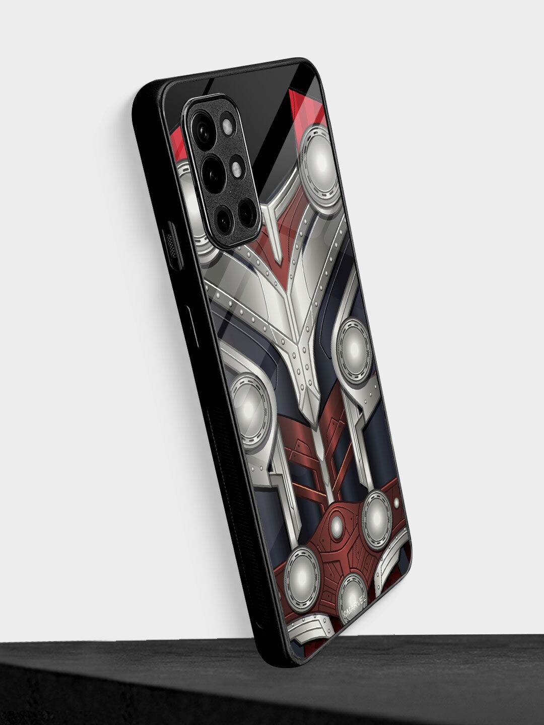 

Macmerise Grey & Brown Printed Oneplus 9R Mobile Back Case