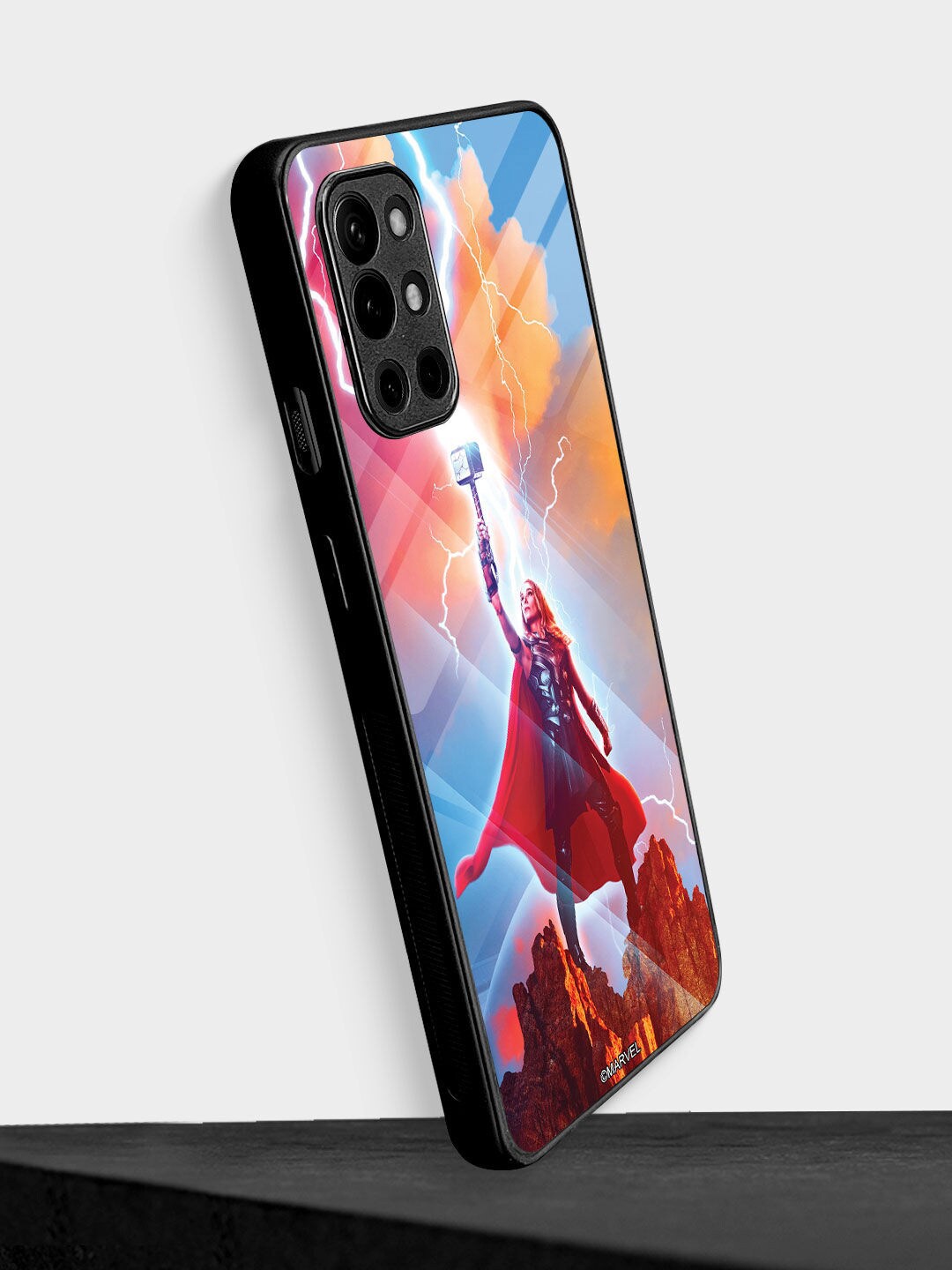 

macmerise Red Raise The Mjolnir Printed Oneplus 9R Back Cover