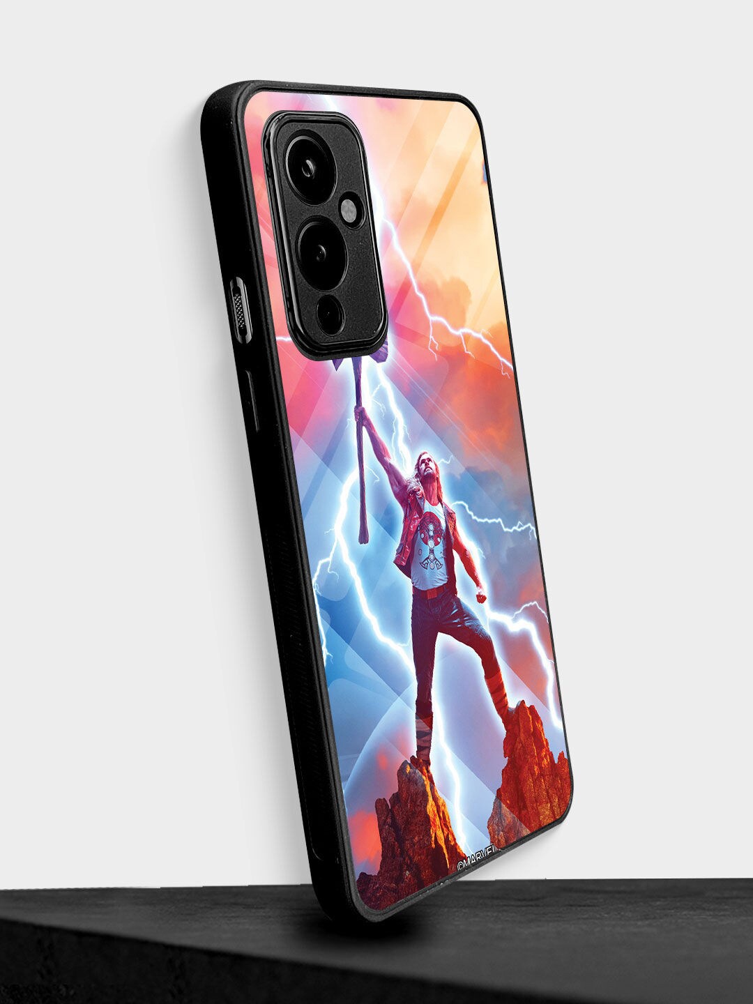 

macmerise Orange & Red Raise the Storm breaker Printed Oneplus 9 Phone Cases