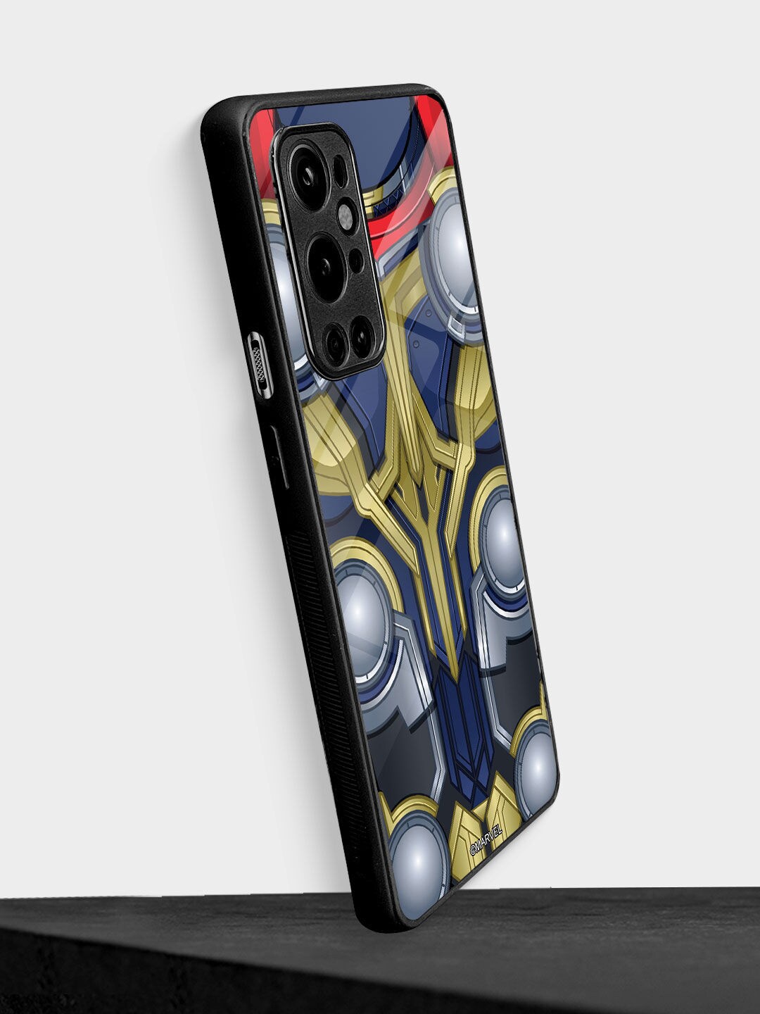 

macmerise Blue & Yellow Printed Oneplus 9 Pro Back Case