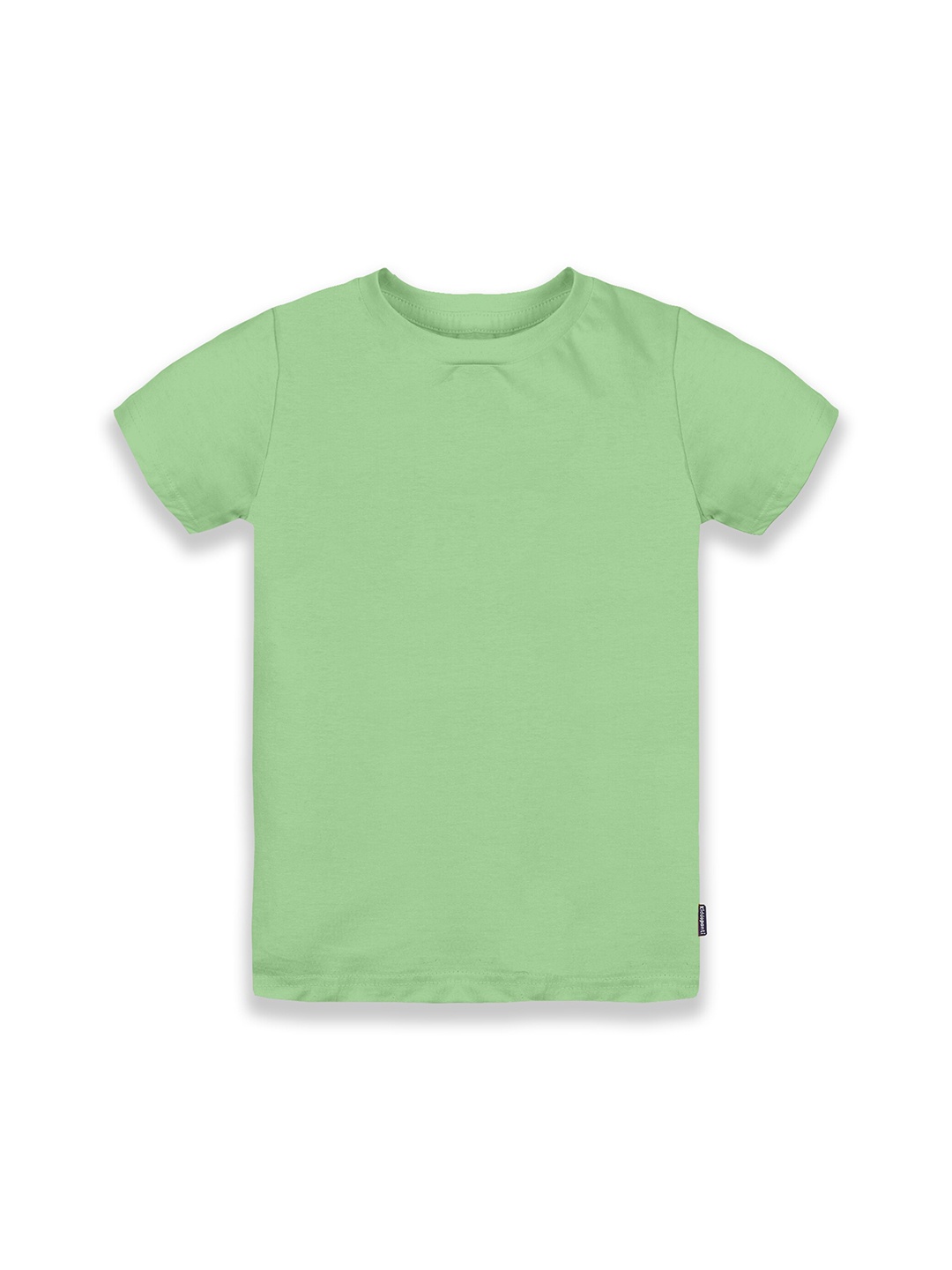 

KiddoPanti Boys Green Solid Round neck Pure Cotton T-shirt
