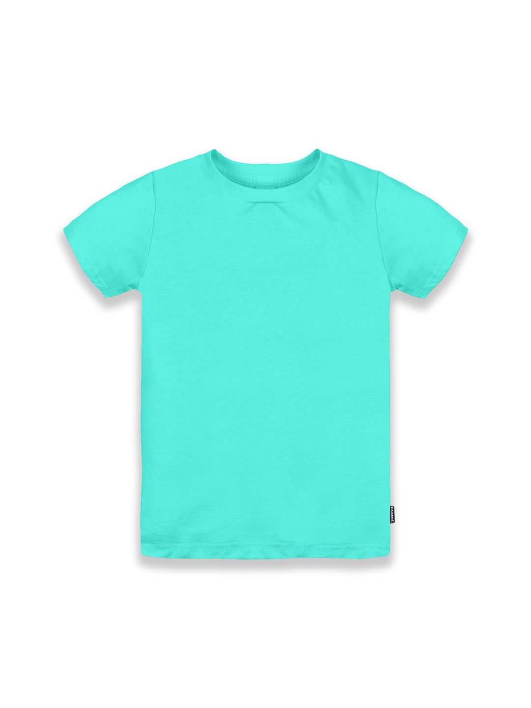 

KiddoPanti Boys Blue Solid Round neck Pure Cotton T-shirt