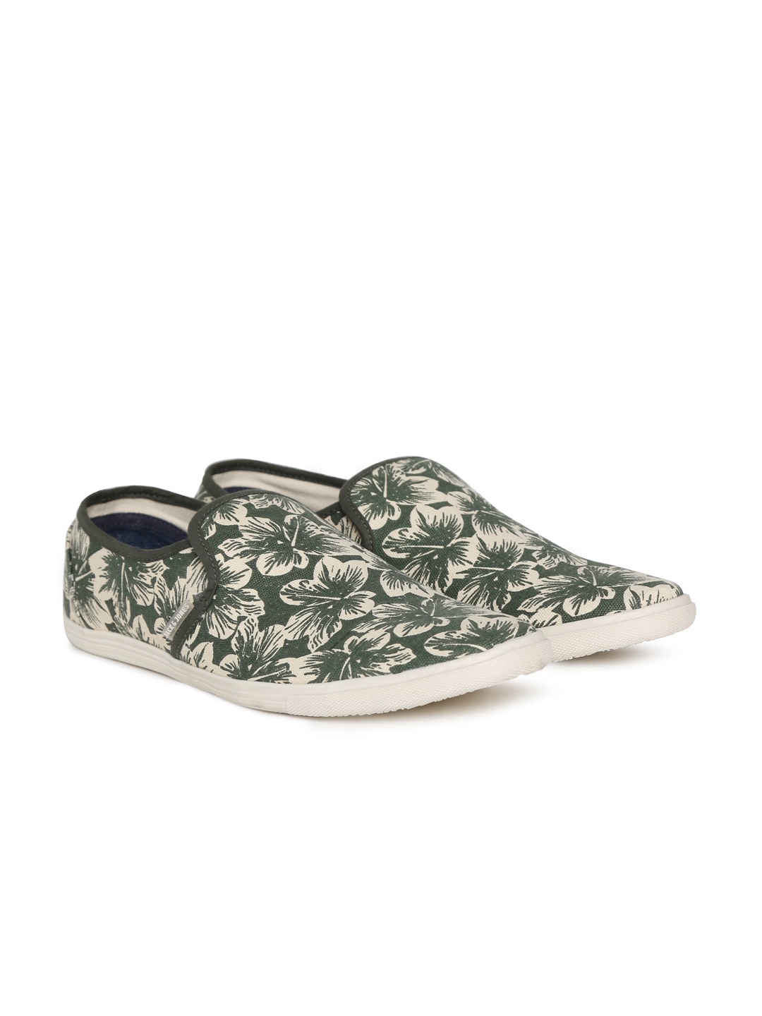 

Jack & Jones Men Grey Printed Slip-On Sneakers