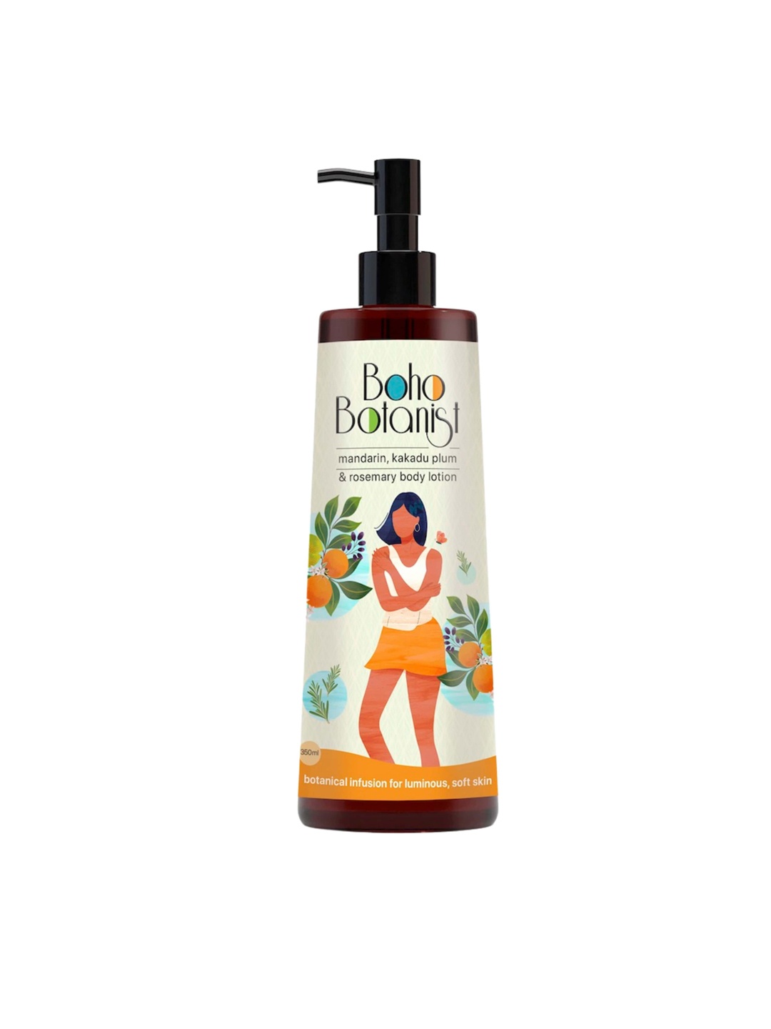 

Boho Botanist Mandarin,Kakadu Plum & Rosemary Body Lotion, Green