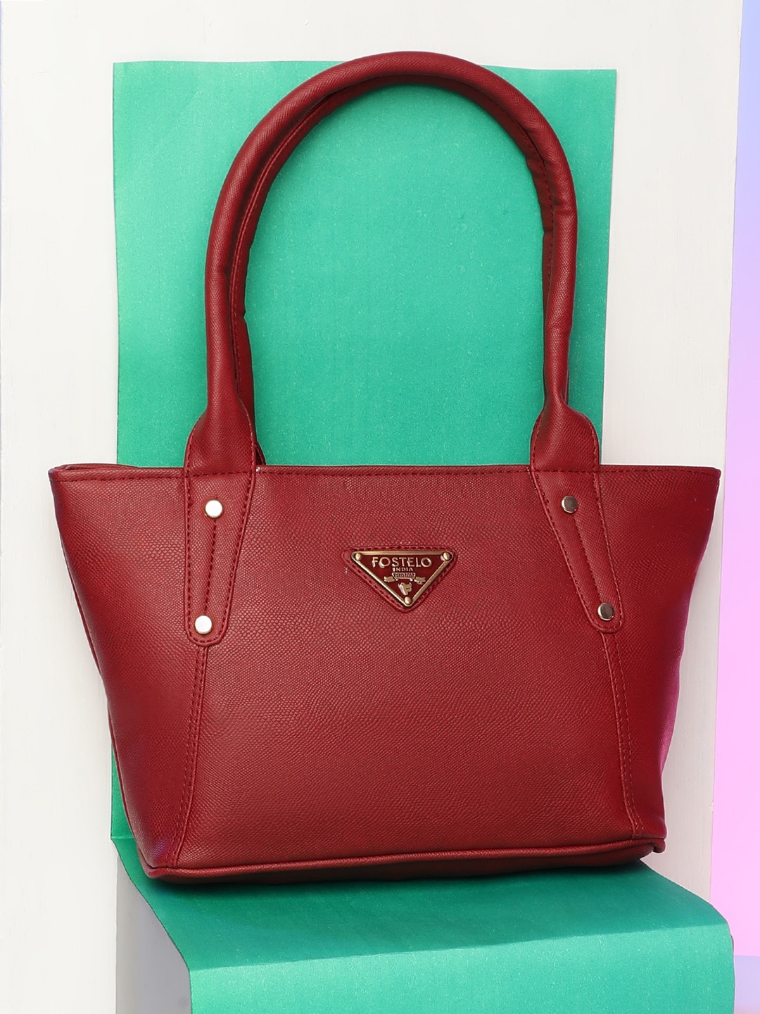 

Fostelo Maroon PU Structured Casual Shoulder Bag