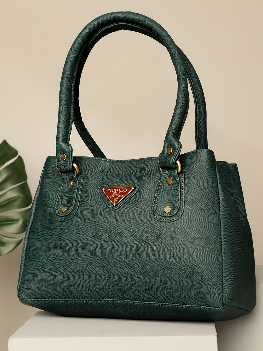 

Fostelo Green PU Structured Shoulder Bag