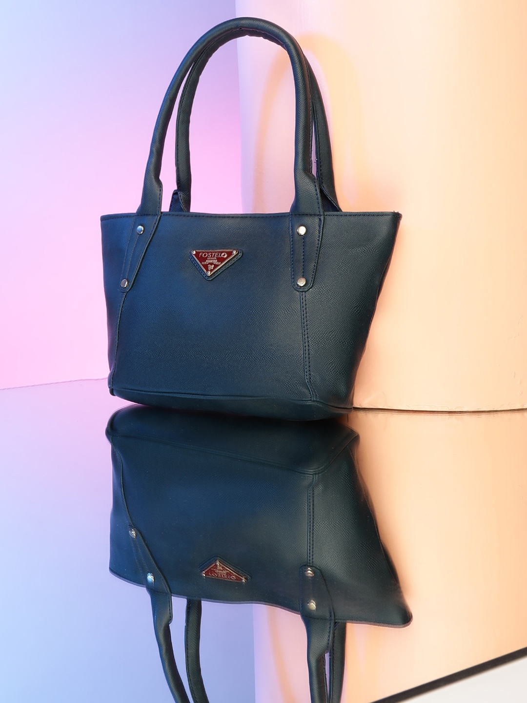 

Fostelo Blue PU Structured Shoulder Bag