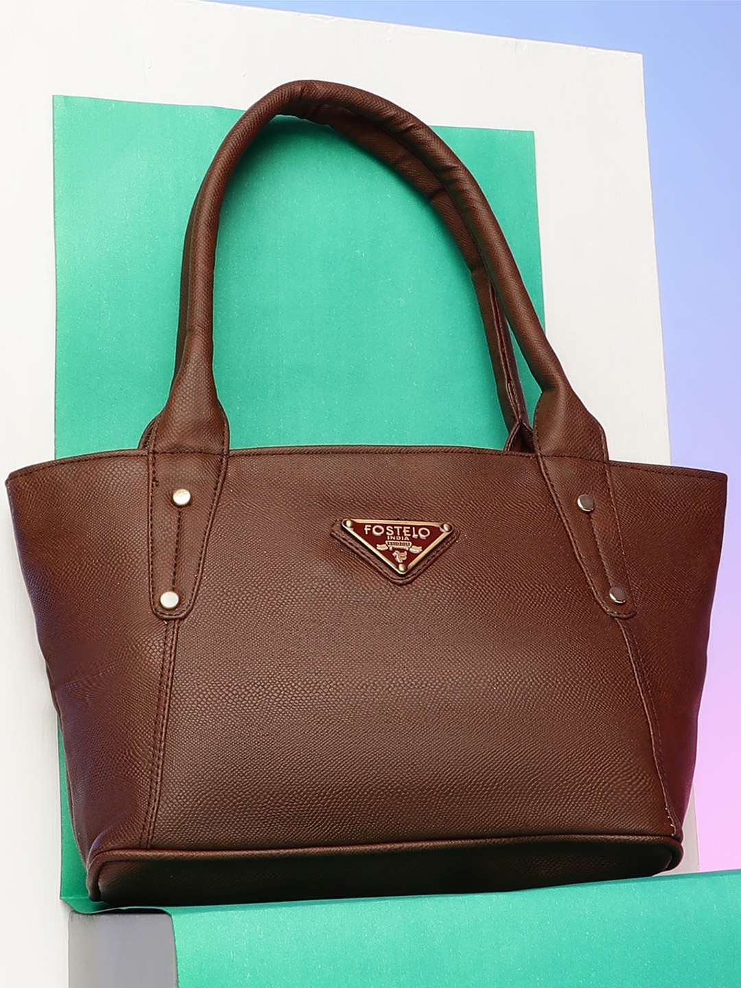 

Fostelo Brown PU Structured Shoulder Bag