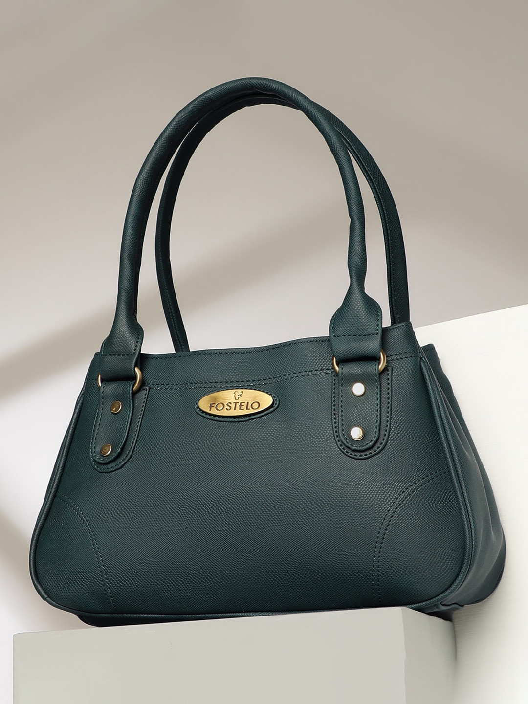 

Fostelo Green PU Structured Shoulder Bag