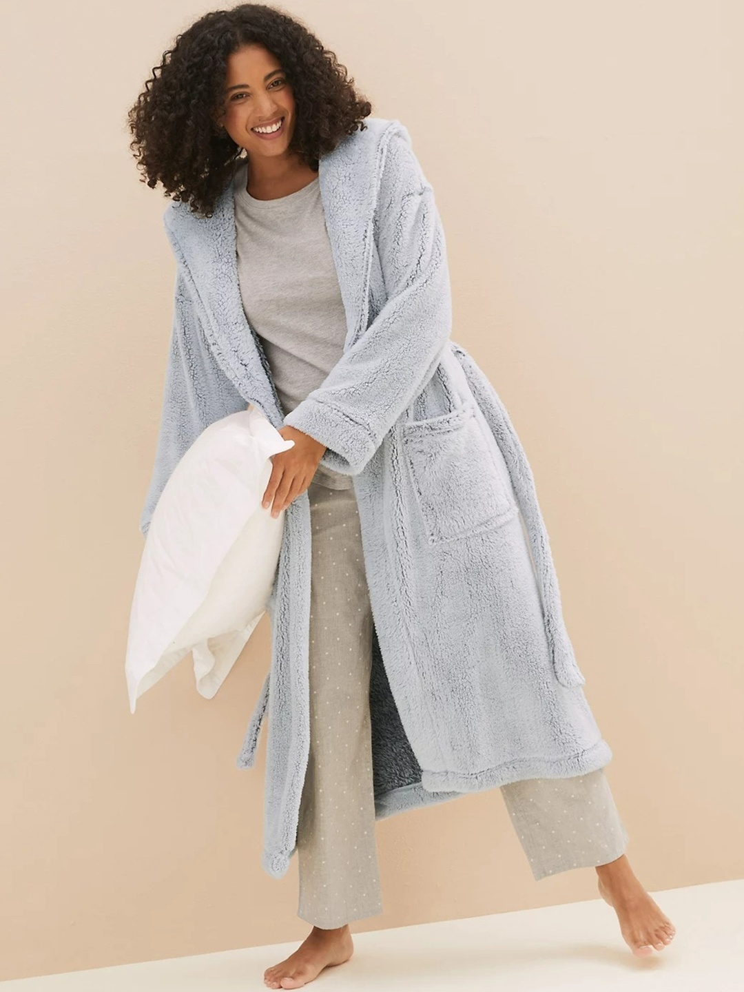 

Marks & Spencer Women Grey Solid Robe