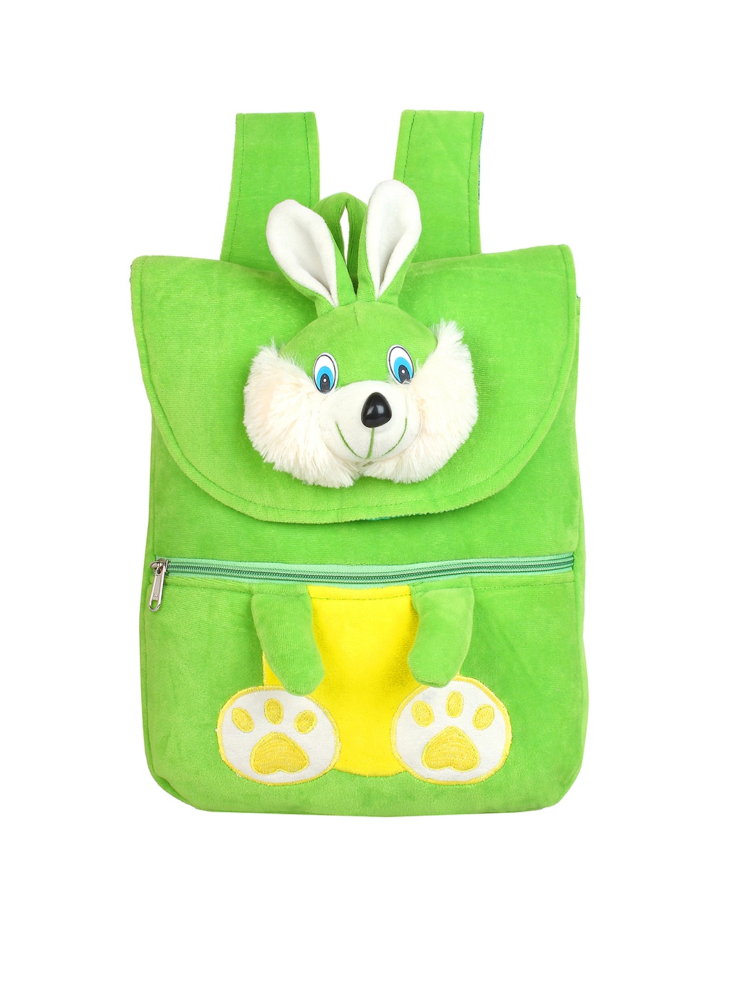 

Frantic Unisex Kids Green & Yellow Graphic Backpack