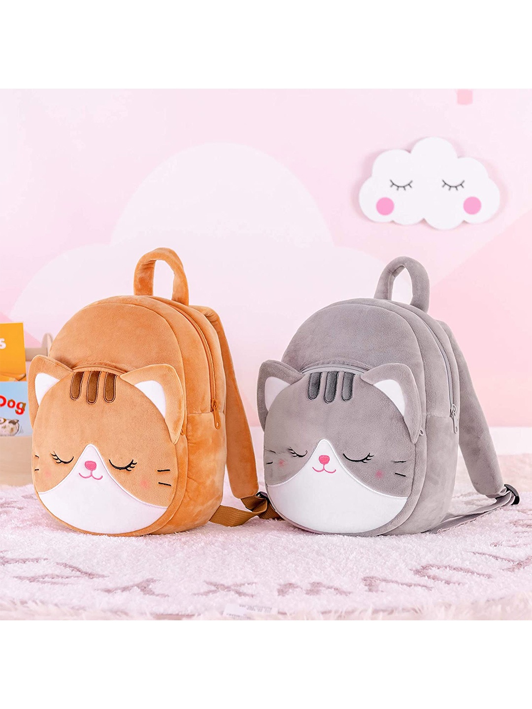 

Frantic Unisex Kids Brown & White Backpack