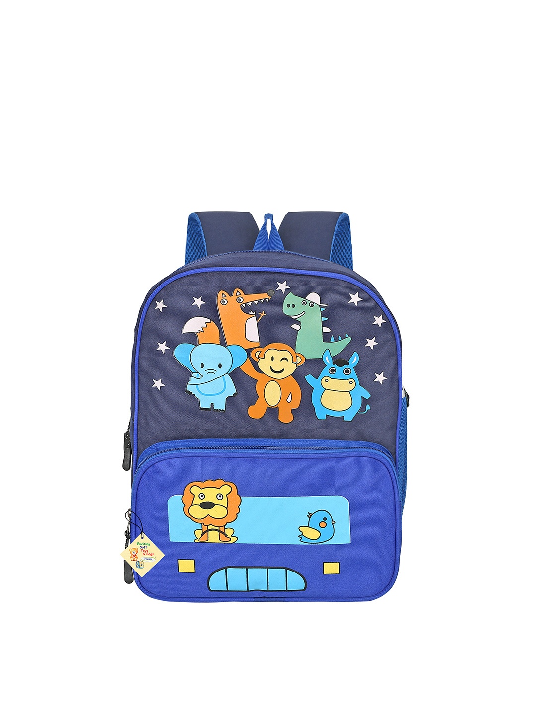 

Frantic Unisex Kids Blue Graphic Backpack