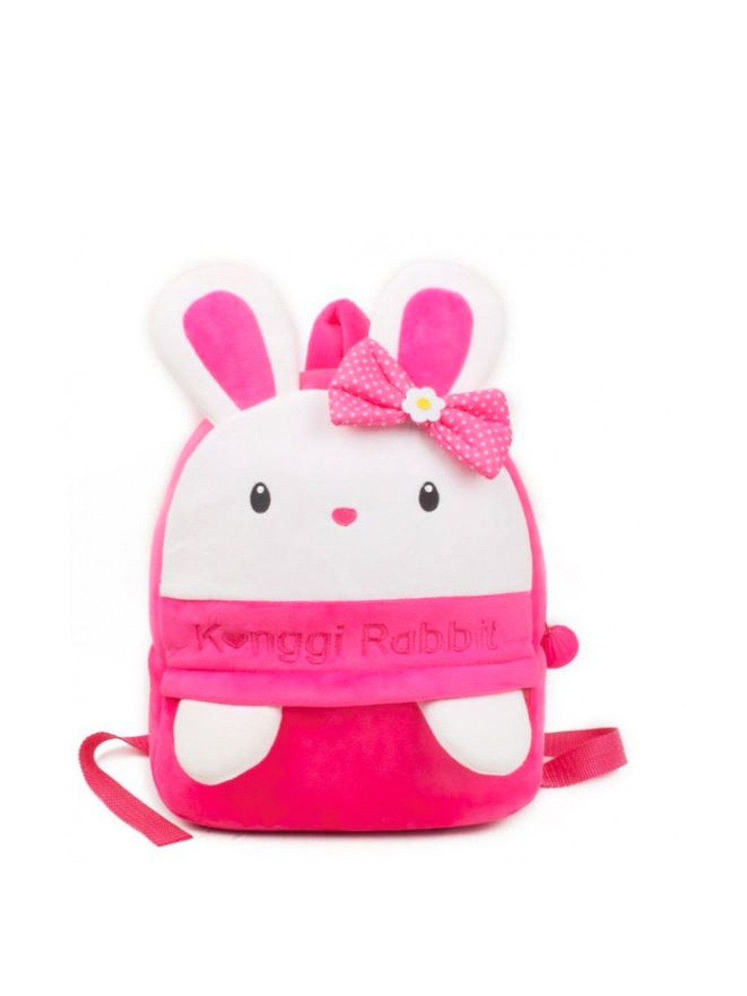 

Frantic Unisex Kids Pink & White Padded Strap Backpack