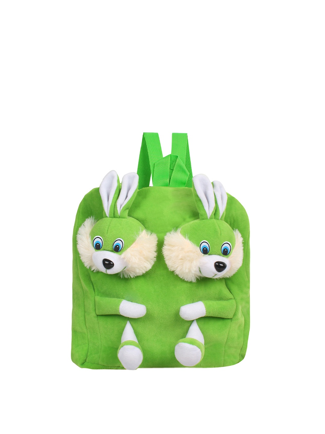 

Frantic Unisex Kids Green & White Graphic Double Face Backpack