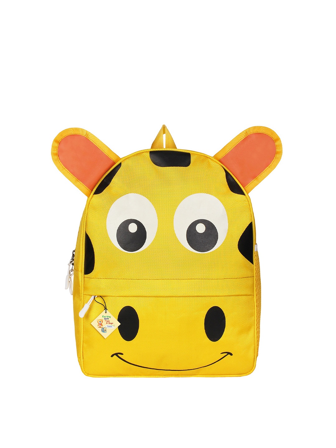 

Frantic Unisex Kids Yellow & Black Graphic Backpack