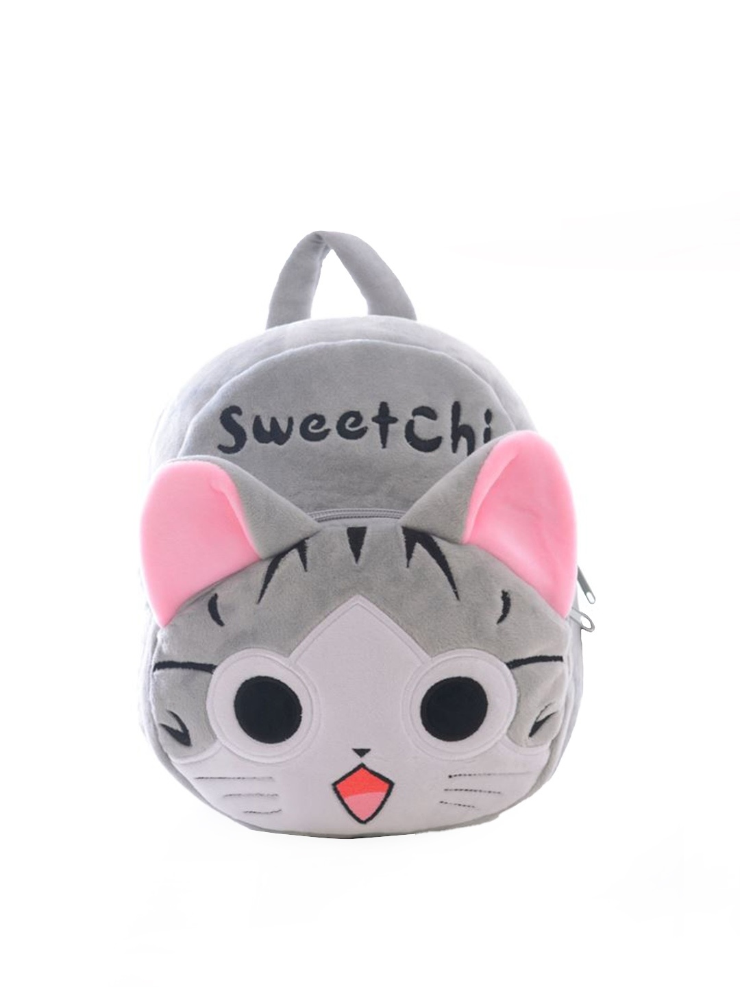 

Frantic Unisex Kids Grey & Pink Graphic Fabric Backpack