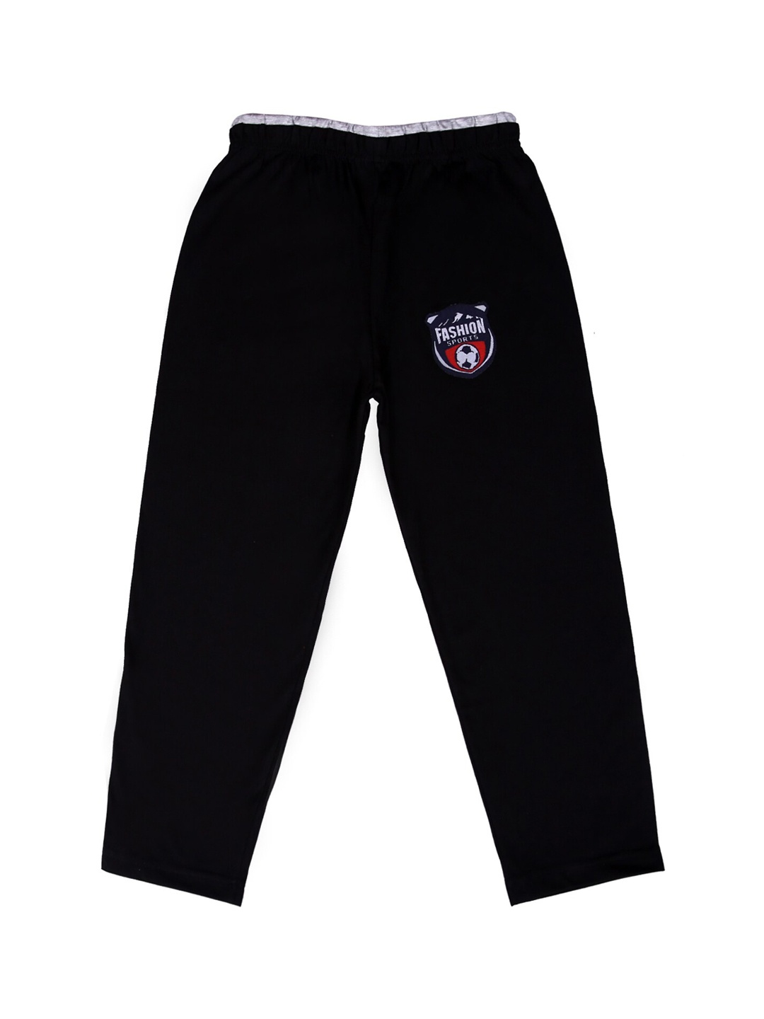 

SWEET ANGEL Boys Black Solid Cotton Track Pant