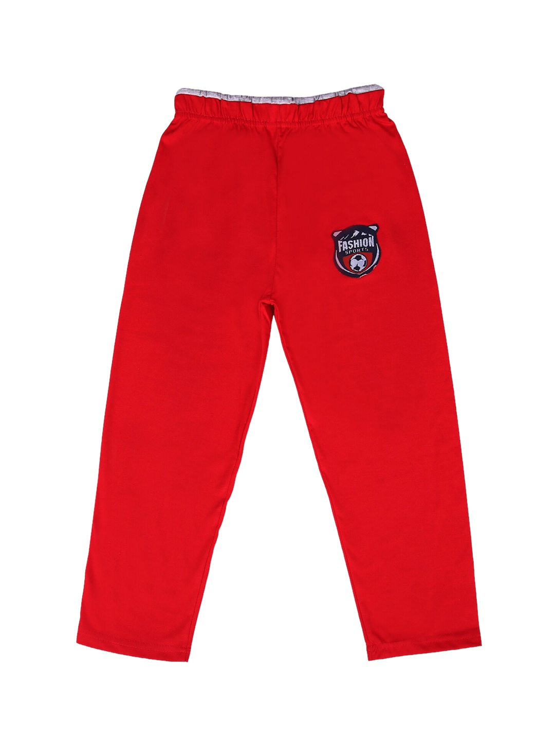 

SWEET ANGEL Boys Red Solid Pure Cotton Relaxed-Fit Track Pants