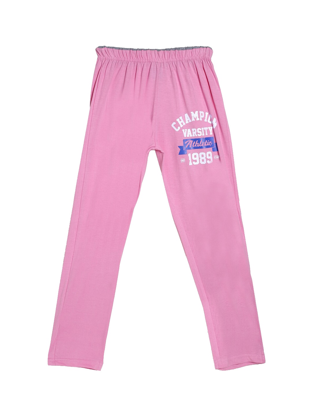 

SWEET ANGEL Boys Pink Printed Pure Cotton Track Pants