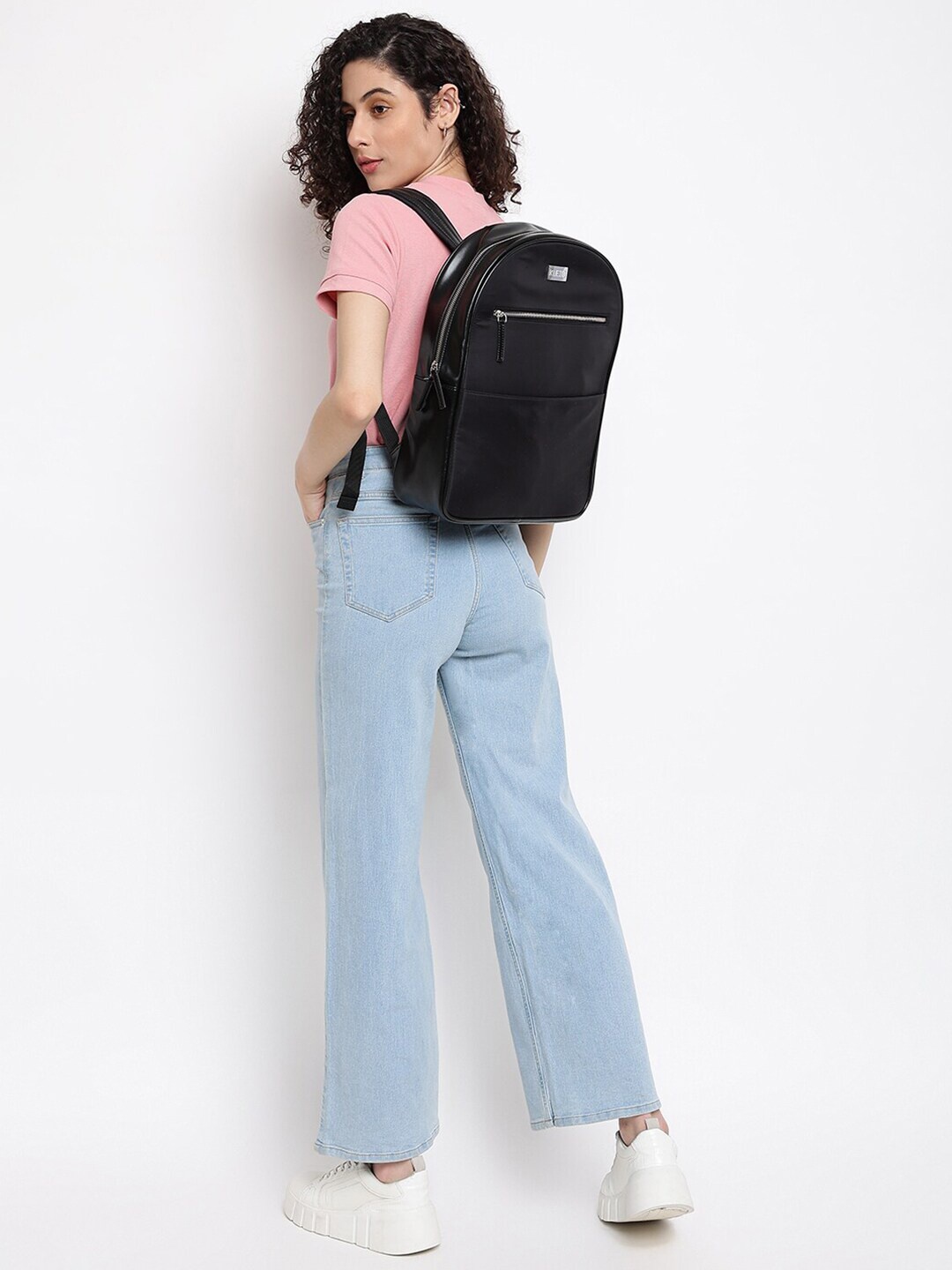 

KLEIO Multifunctional Fabric Backpack, Black