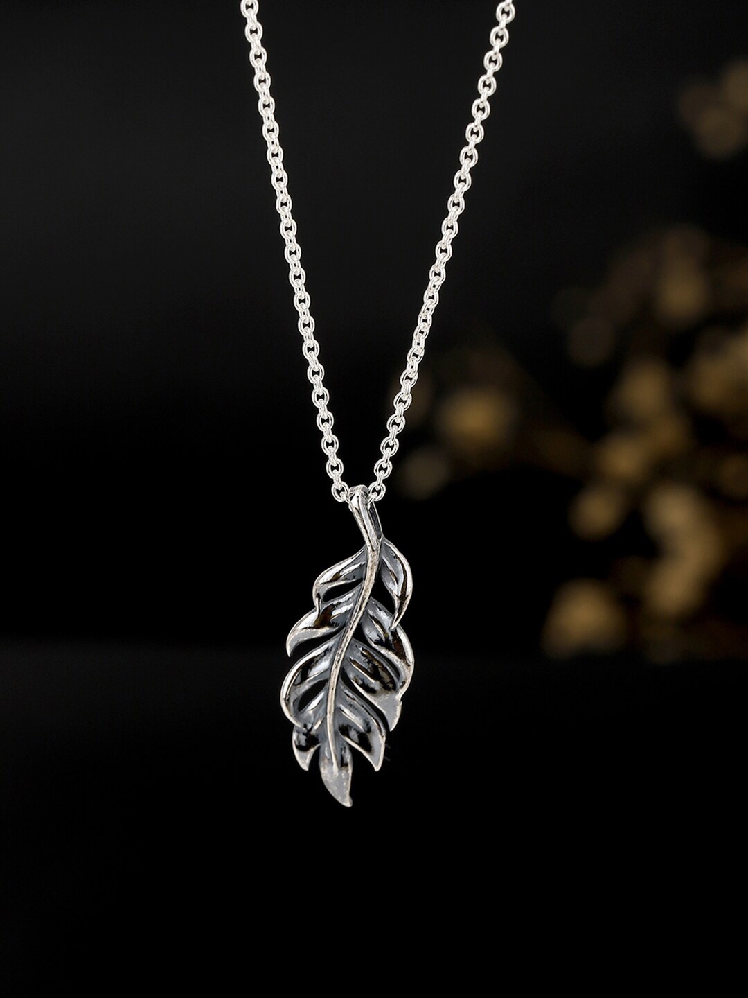 

VANBELLE Sterling Silver Silver-Plated Oxidised Chain